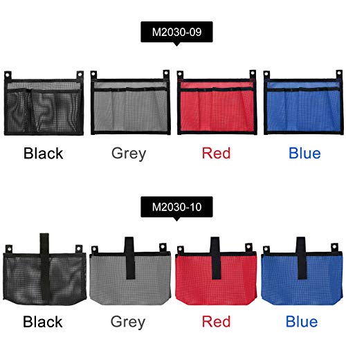 DECDEAL Malha de caiaque para armazenamento de bolsa lateral para barco Bolsa de suporte de pesca Bo