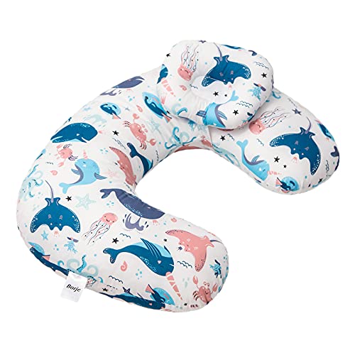 Image of Borje Nursing Pillow for Breastfeeding, Bottle Feeding, for Baby Boys and Girls, Removable Cover, Machine Washable
