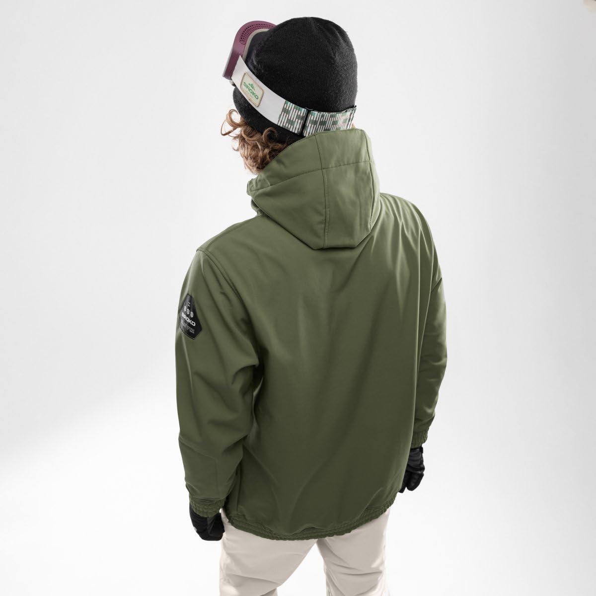 SIROKO - Veste de Snowboard avec Poche Kangourou W3 Robson