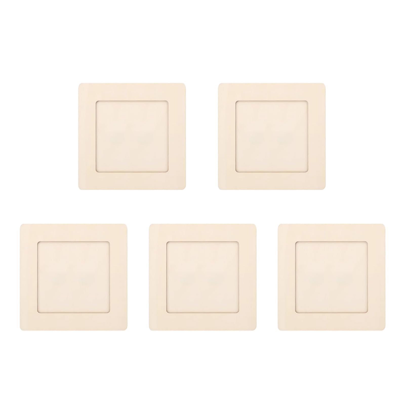 5PCS Wooden Unfinished Picture Frame Excellent for Kids Painting Projects School Activity and Artistic Creation Wooden Unfinished Photo Frame