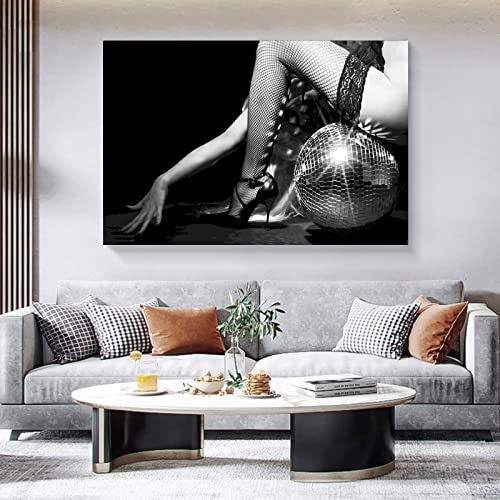 Affiches art noir et blanc yoga pour salon moderne 80x110 cm sans cadre