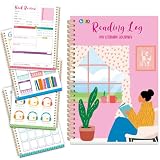 Reading Planner for Book Lover, 90 Sheets (180 Pages) with 520 Stickers