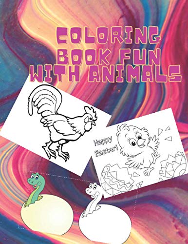 Coloring Book - Fun with Animals: 8.5 x 0.25 x 11 inches 21.5x27.94 cm 50 page