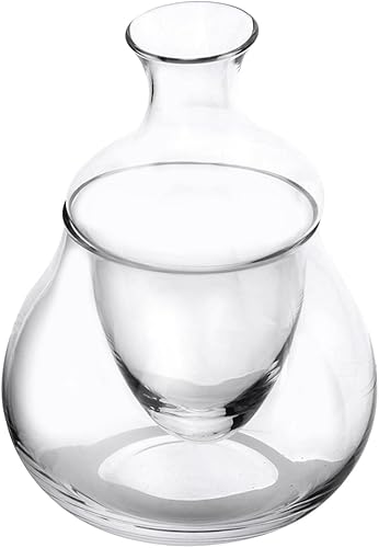 Miniatura 1 de Juego de decantador de vino de 6.1 fl oz con cubo de hielo, con enfriador de cubo de hielo, jarra de vidrio para vino tinto y blanco, accesorios de