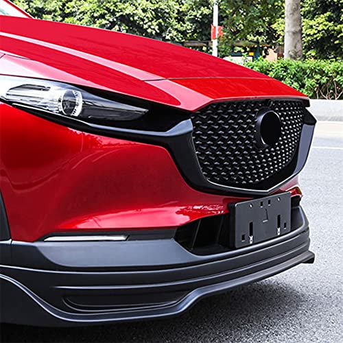 Image of L2R for Mazda CX-30 CX30 2019 2020 2021 2022 2023 2024 Car Accessories Front Console Grill Cover Decor Strip Trim ABS Glossy Black 2pcs