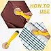 Quilting Seam Roller 2.3 cm Wallpaper Roller Seam Roller for Quilting Sewing Seam Roller Tool with Easy to Grip Handle for Print, Ink, Home Decoration