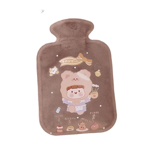 Godfun 湯たんぽ ゆたんぽ お湯入れ 注水式 電気不要 かわいい 柔らか 暖かい ゆたんぽ 水漏れ防止 寒冷対策 疲労緩和 防寒グッズ 手足温め 男女兼用 プレゼント 暖房器具 繰り返し使用可 お湯入れ 保温グッズ Style20-500ml