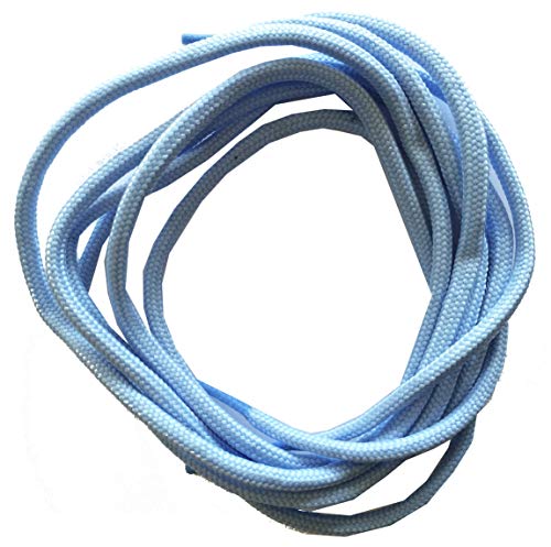 Plantillas Coimbra S.L. Cordón redondo fino para zapatos (50 cm, Celeste)