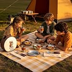 Camping Mess Kit, Stainless Steel Stylish Set - Image 6