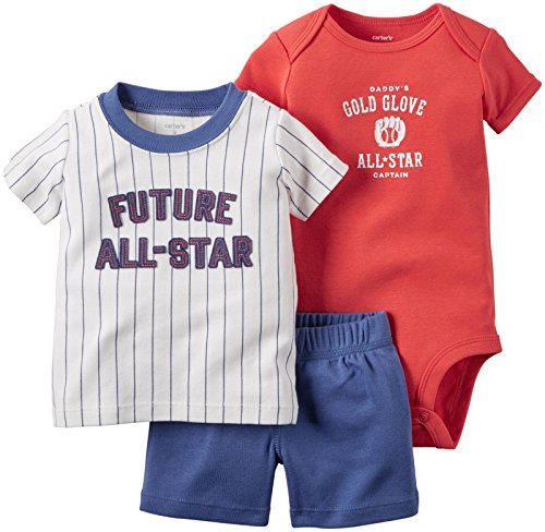 Set Carter's 3 pièces All Star en coton doux pour nouveau-né garçon