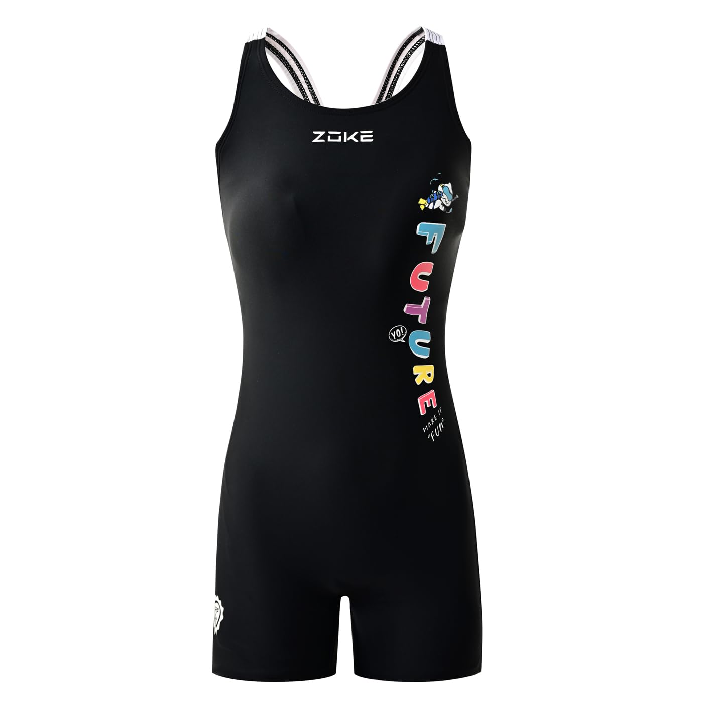 karrack Girls Swimming Suit Sports Conjoined Girls Training Competition Children Swimming Suit