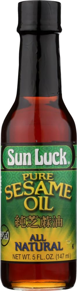 Sun Luck Oil, Sesame, 5-Ounce Glass (Pack of 3)