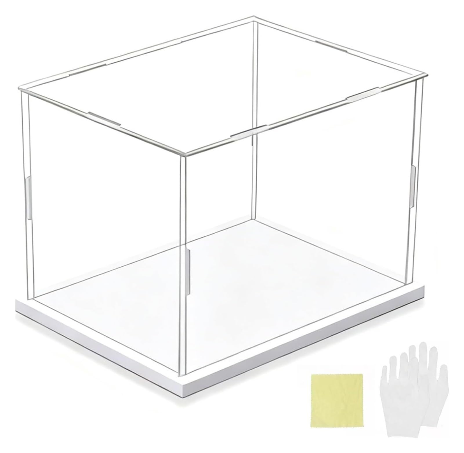 Vitrina rectangular de acrílico