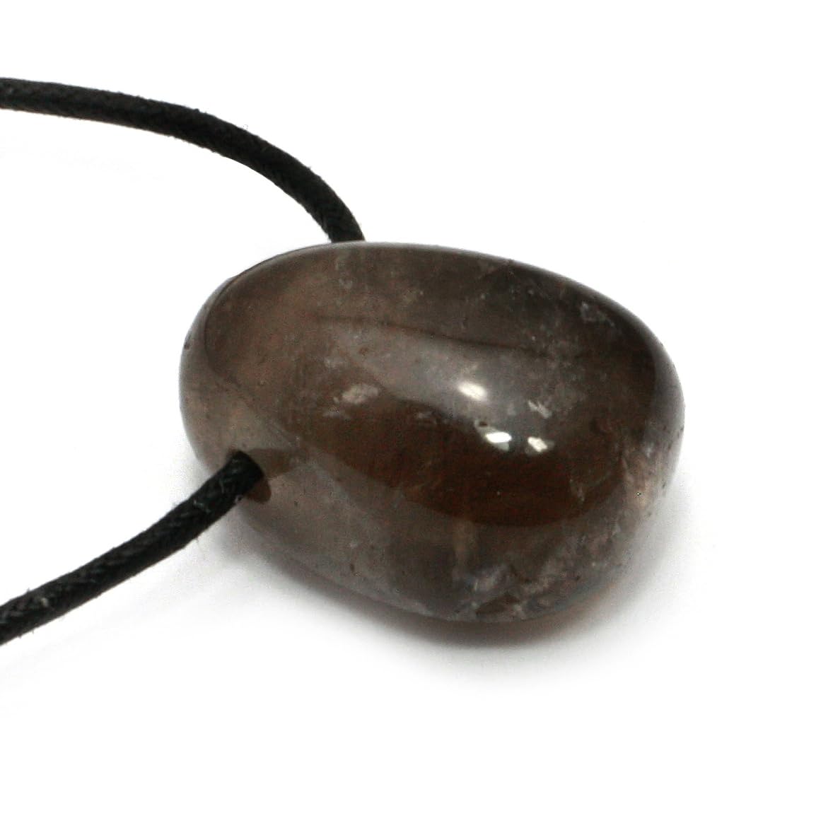 CrystalAge Smoky Quartz Drilled Tumble Stone