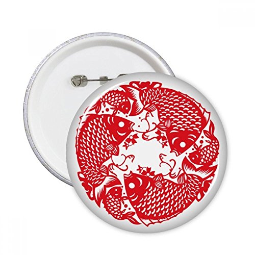 Badge poisson de fête DIYthinker : le cadeau idéal de 5 pins multicolores pour enfants