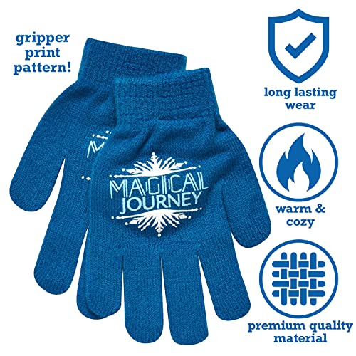 Disney Girls Frozen Winter Hat and 2 Pair Gloves or Mittens (Age 2-7)3