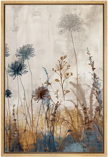 wall26 Framed Canvas Print Wall Art Nature's Brushstrokes Wild Blooms