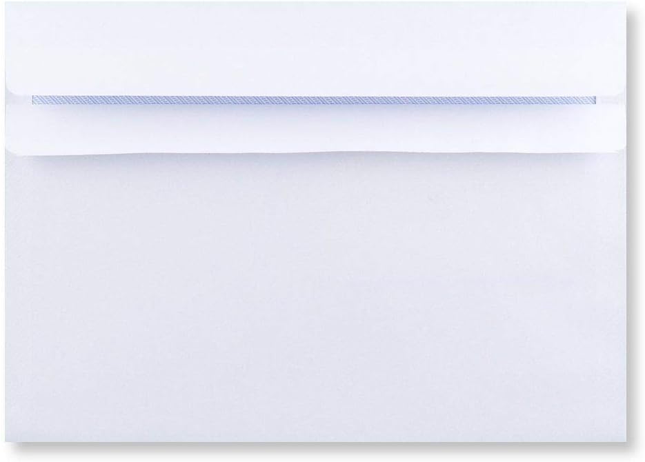 EPOSGEAR® A5/C5 Plain White Self Seal Wallet Envelopes 229mm x 162mm 90gsm (Pack of 25 Envelopes)