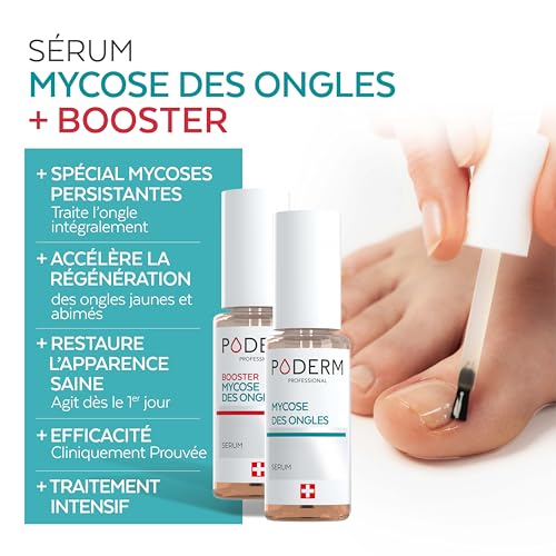 PODERM - LOT MYCOSE ONGLE SEVÈRE 2 PRODUITS | 2 Best Sellers | Traitement complet spécial Mycose difficile à traiter | Soin professionnel pied/main | Facile & rapide | Swiss Made – Image 3