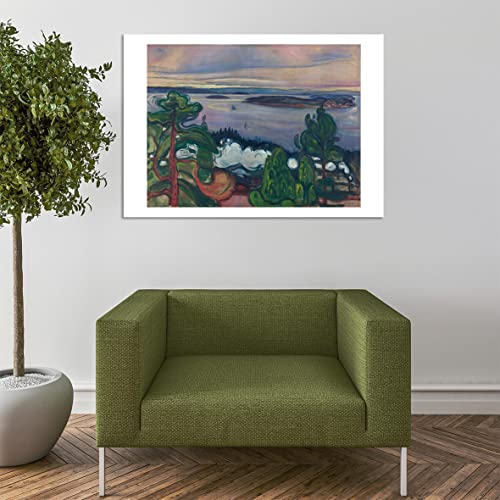 Poster Edvard Munch Train Smoke grand format mat pour sublimer un salon moderne - 7