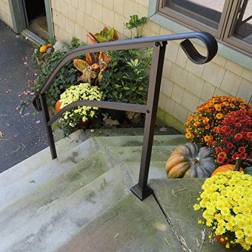 Instantrail 5-Step Adjustable Handrail (Black) #TOP4