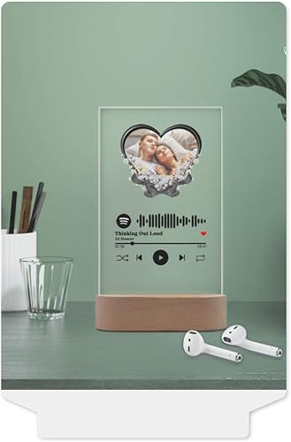 Miniatura 111 de Placa de Spotif personalizada con código de Spotif escaneable, regalos de fotos personalizados, cubierta de álbum de canciones acrílicas, regalos