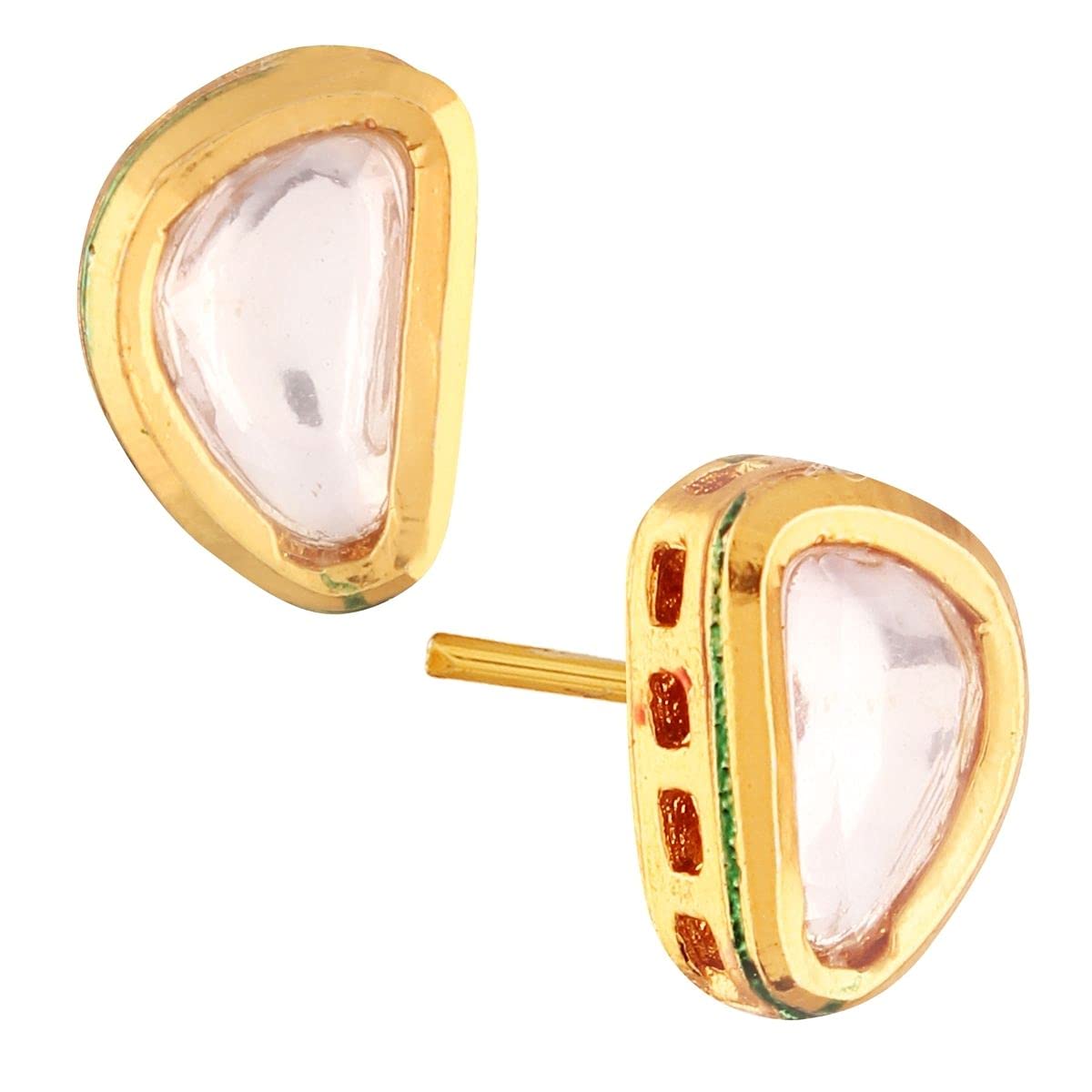 See full amazon price history chart for Accessher Traditional Style Gold Plated Delicate Vilandi Kundan Studded Casual Wear Stud Earrings with Push Back Closure for Women and Girls Pack of 1 Pair Accessher Traditional Style Gold Plated Delicate Vilandi Kundan Studded Casual Wear Stud Earrings with Push Back Closure for Women and Girls Pack of 1 Pair (B077PZ9VKD) Amazon Price History, Amazon Price Tracker