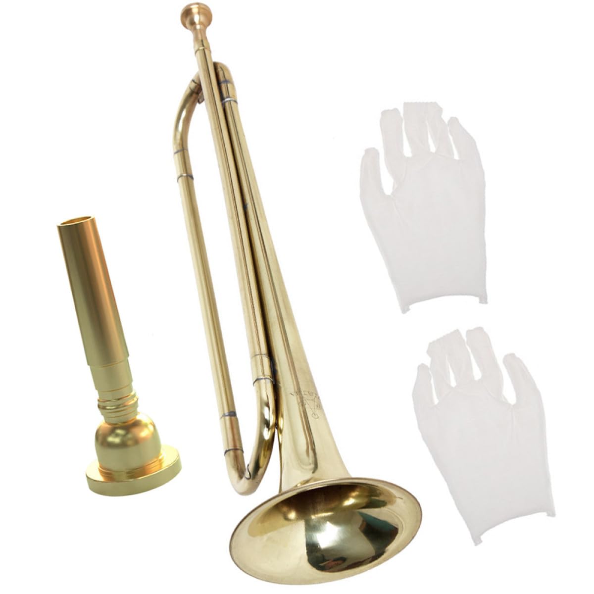 Tromba Giovane in Metallo Oro per Studenti e Ragazzo Ragazza | Uso per Performance e Bande Scolastiche, Materiale Sicuro Cotone, Design Creativo Decorativo