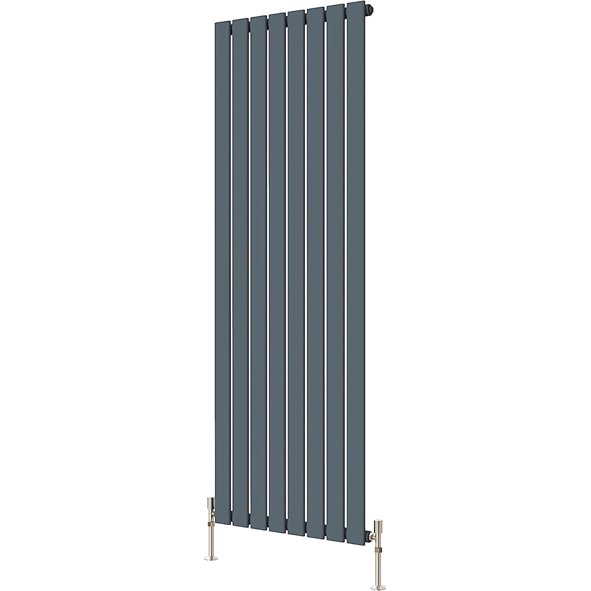 Radbliss Anthracite Vertical Flat Panel Design Radiator 1600X544mm Matt Grey Single Tall Rad Central Heating
