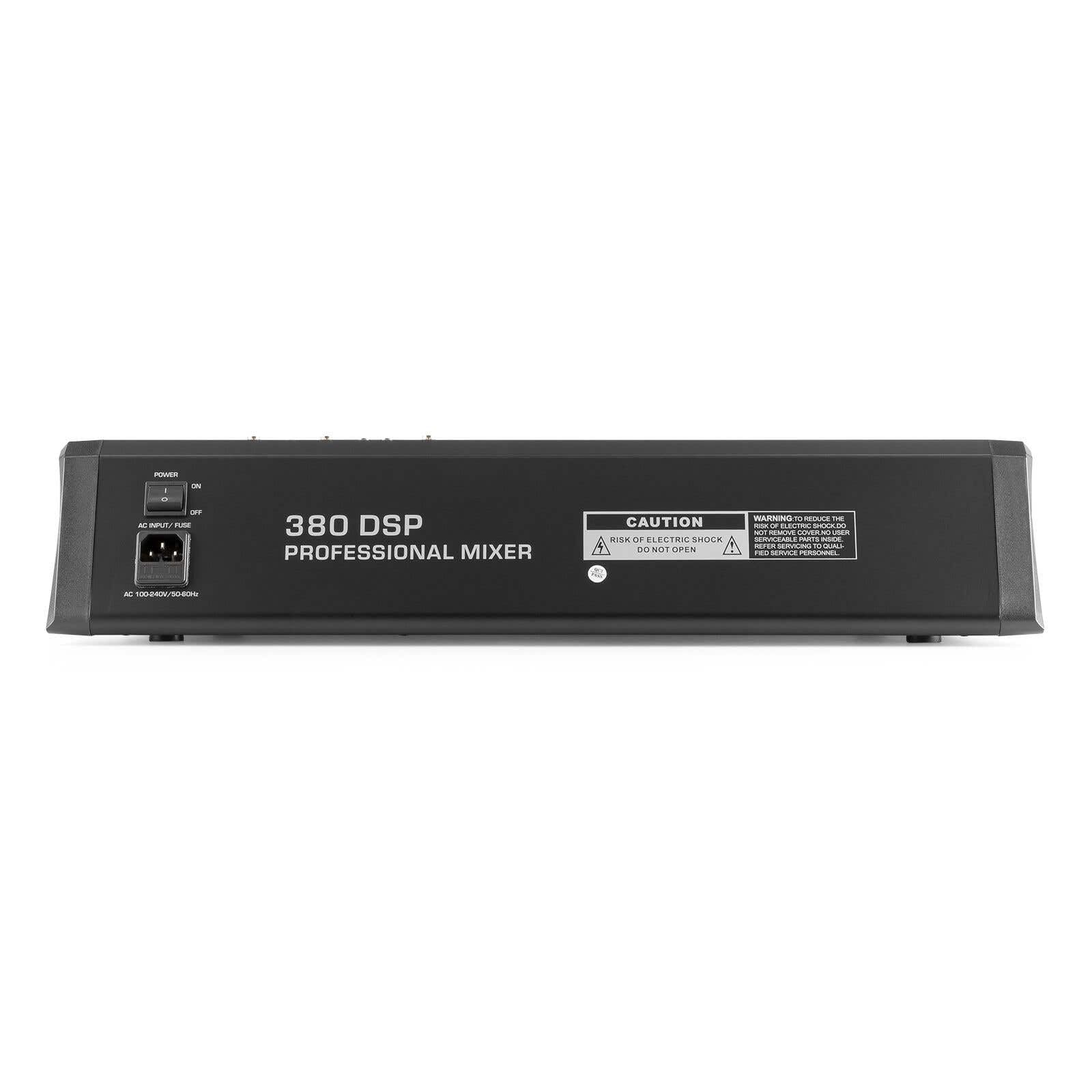 Power Dynamics PDM-T1204 Mezclador de audio de 12 canales con Bluetooth, ecualizador gráfico de 7 bandas, MP3, salida USB, salida de auriculares de 6,35 mm, ideal para estudio de grabación
