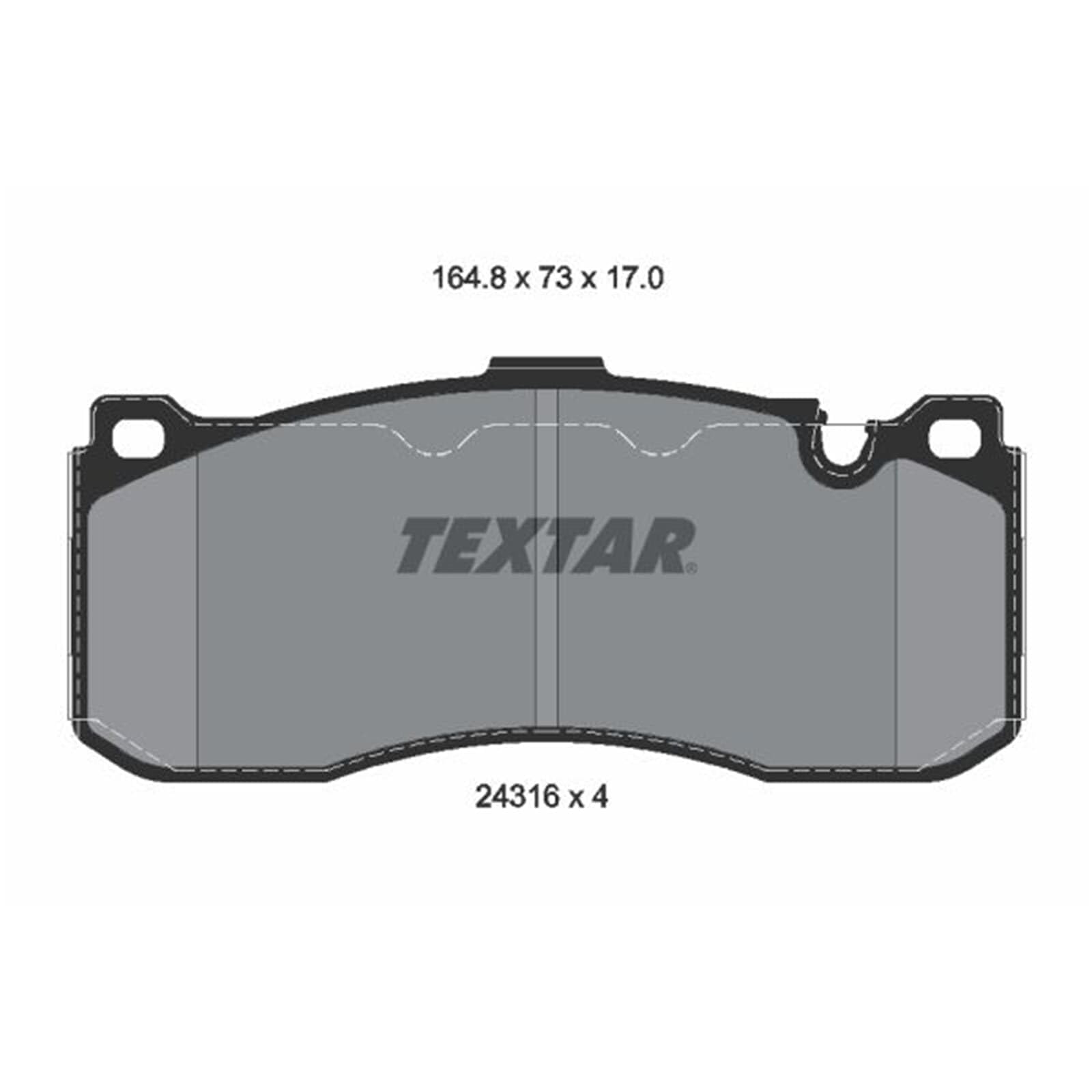 Textar 2431601 zestaw klocków hamulcowych, hamulce tarczowe