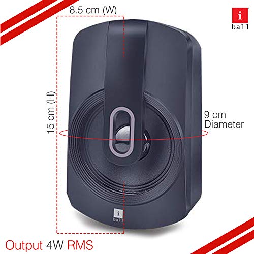 Image of iBall Hi-Basss 18 Watt 2.1 Channel Wired Satellite Speaker (Black)