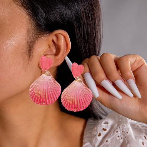 Aretes de Concha Marina Clip On para Mujer miniatura 2