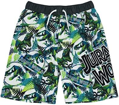 Jurassic World Swim Shorts T Rex Dinosaur Boys Elastic Waistband Swimming Trunks 6-7 Years