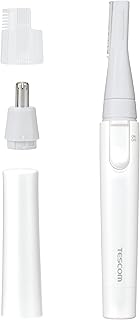 テスコム フェイスシェイバー シェイバー 乾電池式 顔/鼻/眉 ホワイト TK251B-W