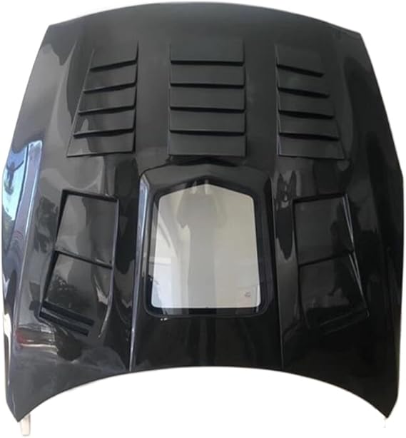 Carbon Fiber Clear Glass Front Bumper Engine Hood Vent