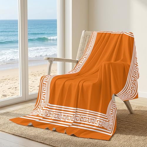 Greece Geometric Key Design Cooling Blanket for Hot Sleepers Night