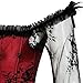 Zhitunemi Corset Tops For Women Renaissance: Womens Halloween Costume Corset Renaissance Fair - Historical Reenactment Events Medium Red