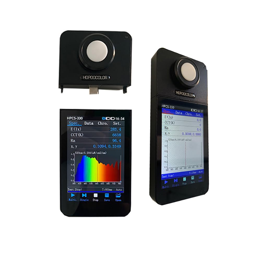 Spettrometro portatile HPCS-330 Misuratore di illuminazione spettrale Misuratore di temperatura del colore Analizzatore spettrale portatile 380-780 nm