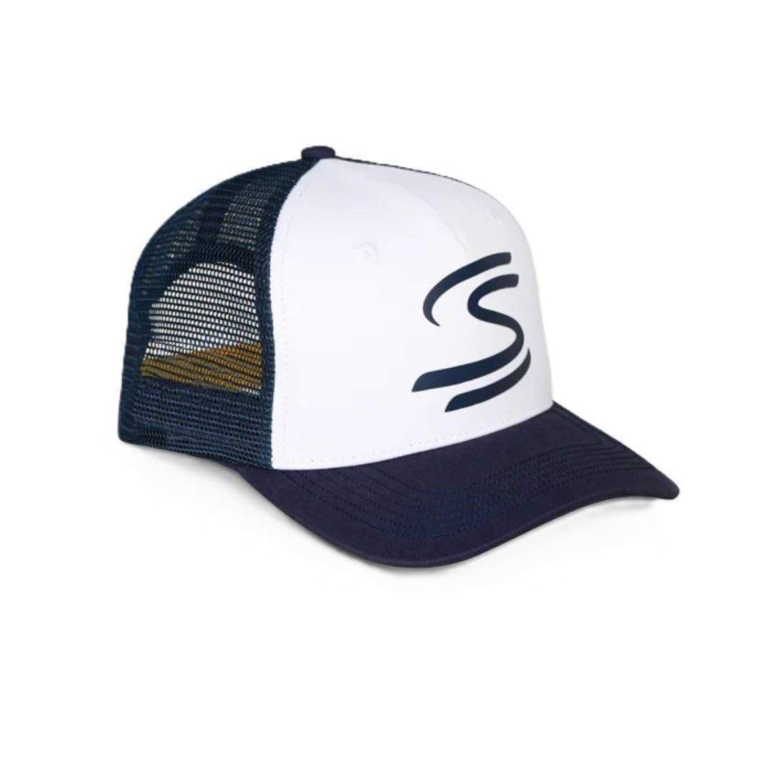 Ayrton Senna Adult F1 Trucker Cap, Navy, One Size