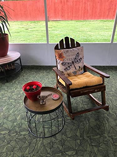 Tiita Indoor/Outdoor Cushions Square Floor Pillows For Sitting On Floor Windows Pads For Patio Furniture Set Of 2, 22X22 Inch, Coral Pink #TOP4