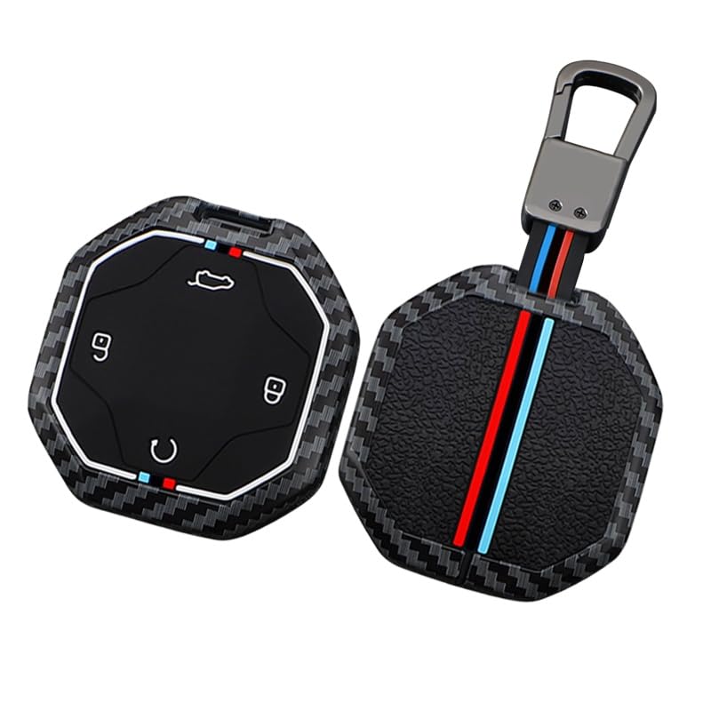 Coque de clé Chery Jetour Traveller T2 étui silicone et carbone idéal pour vos sorties et voyages