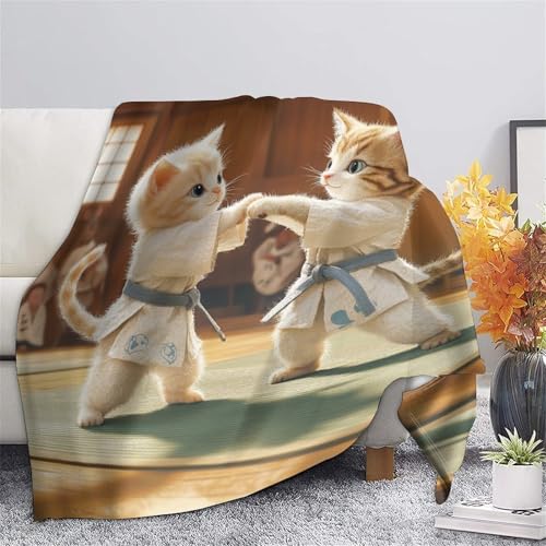 Couverture imprimée Kung Fu Chat cadeau idéal pour anniversaire - 7