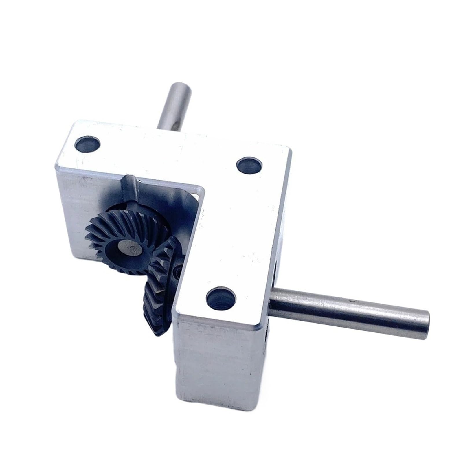 Gearbox 90 Degree 1:1 Spiral Bevel Gearbox 6mm 8mm 10mm Shaft Right Angle Commutator 90 Degree Reversing Reducer Gear Box Steering Direction(8mm Shaft)