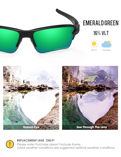 Image of BLAZERBUCK Anti Salt Replacement Lenses & Sock Kit for Oakley Flak 2.0 XL OO9188 Sunglasses