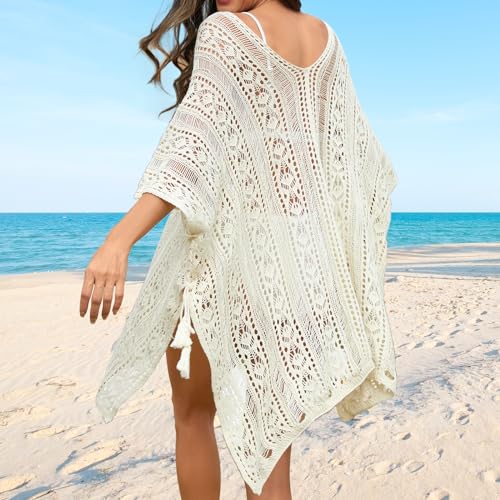 Pleneal Women's Summer Swimsuit Coverup for Beach Bikini, Bathing Suit Cover ups for Swimwear Women, Crochet Dress Cover up4