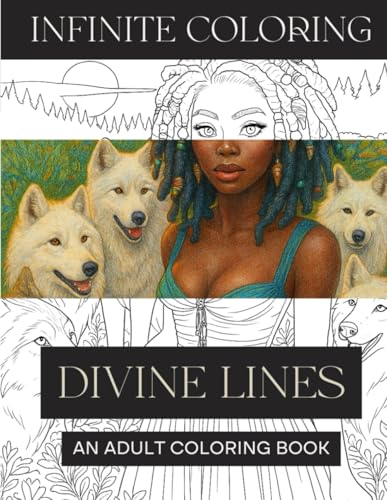 Infinite Coloring - Divine Lines: Adult Coloring Book (Infinite Coloring Books)