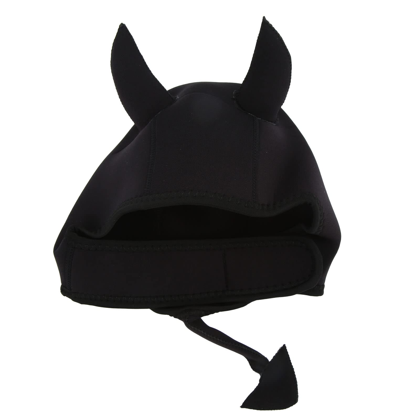 Gorro de Natación, Gorro de Natación de Animales de Dibujos Animados, Gorro de Buceo con Correa para la Barbilla para Surf, Snorkel y Buceo, Negro