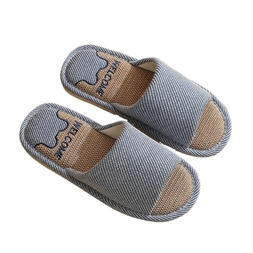 Sandals, Summer Slippers for Women & Men - Soft Indoor House Shoes Shower Shoes(Blue,8)