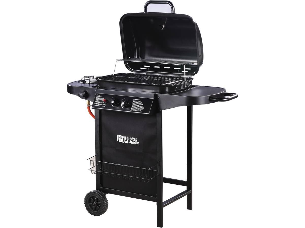 Babarcoa a gas Party 3-3 quemadores (1 lateral) - 5,8kW - Negro